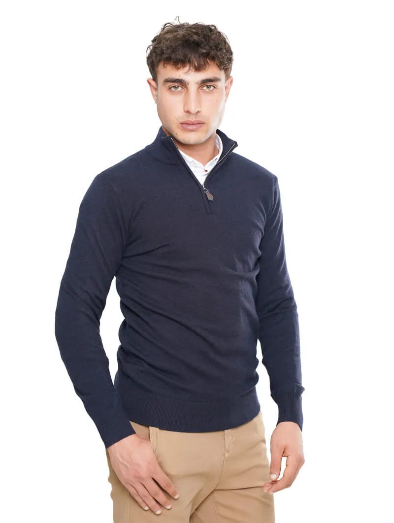 Pull camionneur avec col zippé